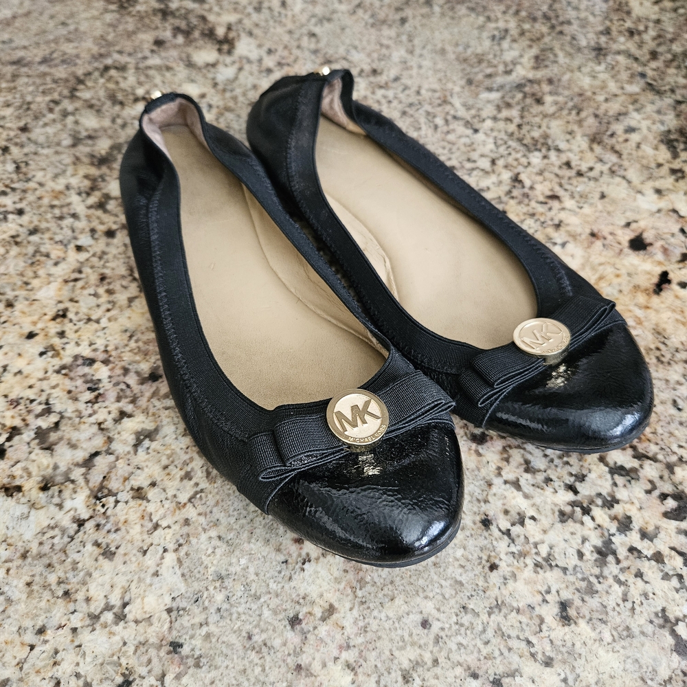 Michael Kors Black Ballet Flats